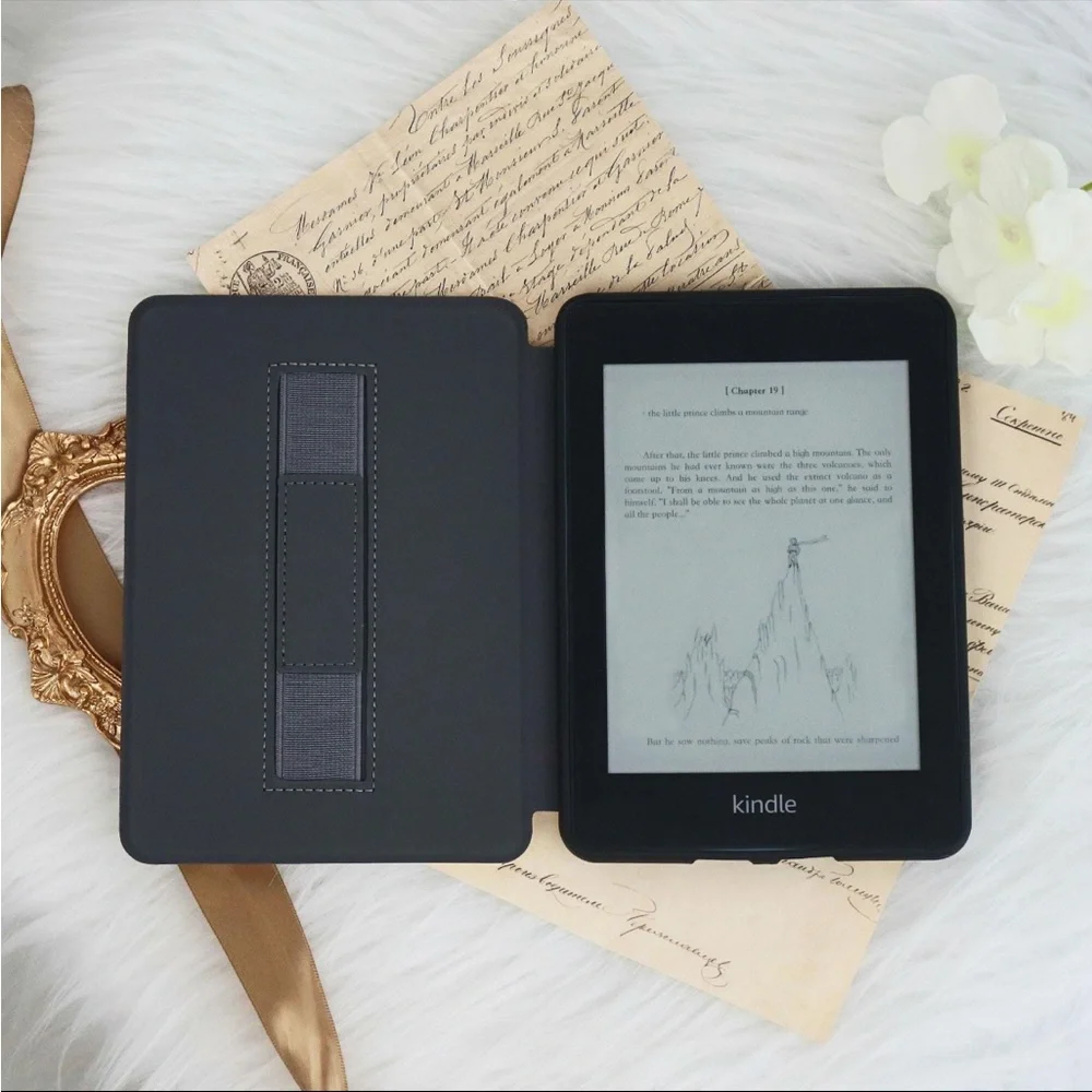 Floral Embroidered Kindle Case